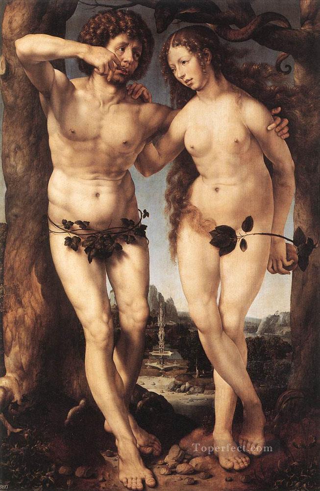 Adam and Eve Jan Mabuse Oil Paintings
